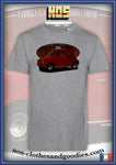 fiat 500 red unisex t-shirt
