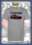 tee shirt unisex Honda CRX MK1 rouge