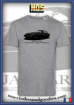 tee shirt unisex jaguar type E 1961 B/W