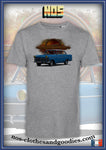 unisex t-shirt Opel Olympia P2 blue 1960-62