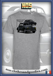 Tee-shirt unisex Peugeot 203 grise 1952 av/ar