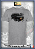 tee shirt unisex Peugeot 205 1.9 GTI noire "avant"