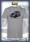 tee shirt unisex Peugeot 402 grise