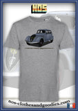 tee shirt unisex Peugeot 402 grise