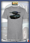 tee shirt Peugeot 504 coupé verte