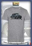 tee shirt unisex Renault 4cv bleue verte
