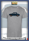 Renault Dauphine 1961 profile unisex t-shirt