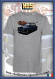 tee shirt unisex Simca aronde grand large bleu