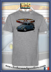 tee shirt coton unisex VW cox 1302 bleue