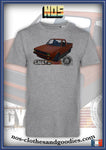 tee shirt unisex VW Caddy orange blason