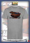 tee shirt unisex VW Caddy orange blason av/ar