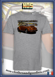 tee shirt unisex VW 1303 cox cabriolet usa orange 1979