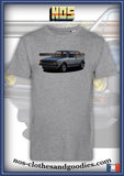 tee shirt unisex VW Golf GTI 3 portes grise