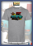 tee shirt unisex VW volkswagen karmann verte