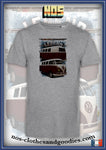 unisex t-shirt VW combi split 1965 front/rear