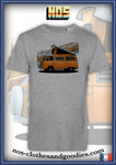tee shirt unisex  VW T2 camper orange