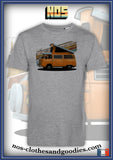 tee shirt unisex  VW T2 camper orange