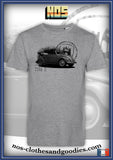 unisex t-shirt VW beetle cab type 15 black and white