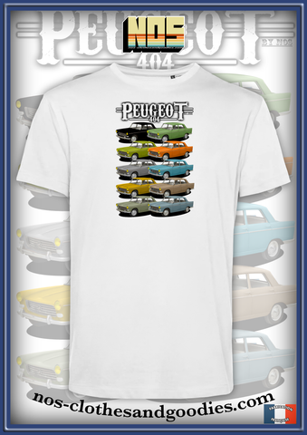 tee shirt unisex Peugeot 404 multi color