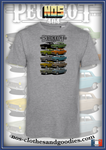 tee shirt unisex Peugeot 404 multi color