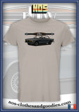 BMW E9 3.00CS 1973 gray t-shirt
