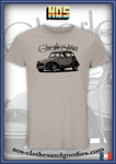 tee shirt unisex citroën 2cv charleston grise chevron