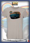 tee shirt unisex Fiat 126 bleue