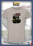 tee shirt unisex Fiat 126 av/ar verte
