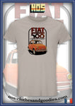 tee shirt unisex Fiat 500 orange