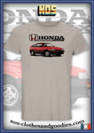 tee shirt unisex Honda CRX MK1 rouge