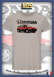 tee shirt unisex Honda CRX MK1 rouge