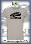 tee shirt unisex Honda CRX MK2 grise