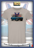 tee shirt unisex Honda S800 bleue