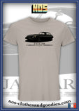 tee shirt unisex jaguar type E 1961 B/W