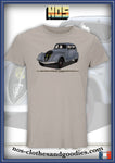 tee shirt unisex Peugeot 402 grise