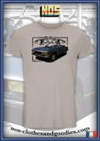 tee shirt unisex Peugeot 504 cabriolet 1974
