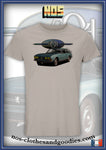 tee shirt Peugeot 504 coupé verte