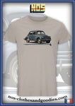 tee shirt unisex Renault 4cv bleue verte