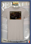 tee shirt unisex Renault 4cv red purple