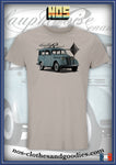 Tee shirt unisex Renault Juvaquatre dauphinoise vert gris