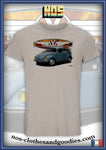 tee shirt coton unisex VW cox 1302 bleue