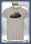 tee shirt unisex VW Cox bleue clair