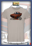 tee shirt unisex VW Caddy orange blason
