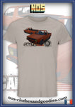 tee shirt unisex VW Caddy orange blason av/ar