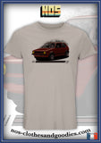 tee shirt VW golf rouge