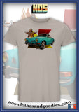 tee shirt unisex VW volkswagen karmann verte