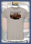 tee shirt unisex VW combi T3 orange mandala