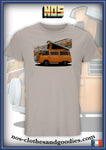 tee shirt unisex  VW T2 camper orange