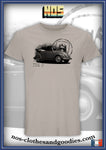 unisex t-shirt VW beetle cab type 15 black and white