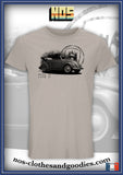 unisex t-shirt VW beetle cab type 15 black and white